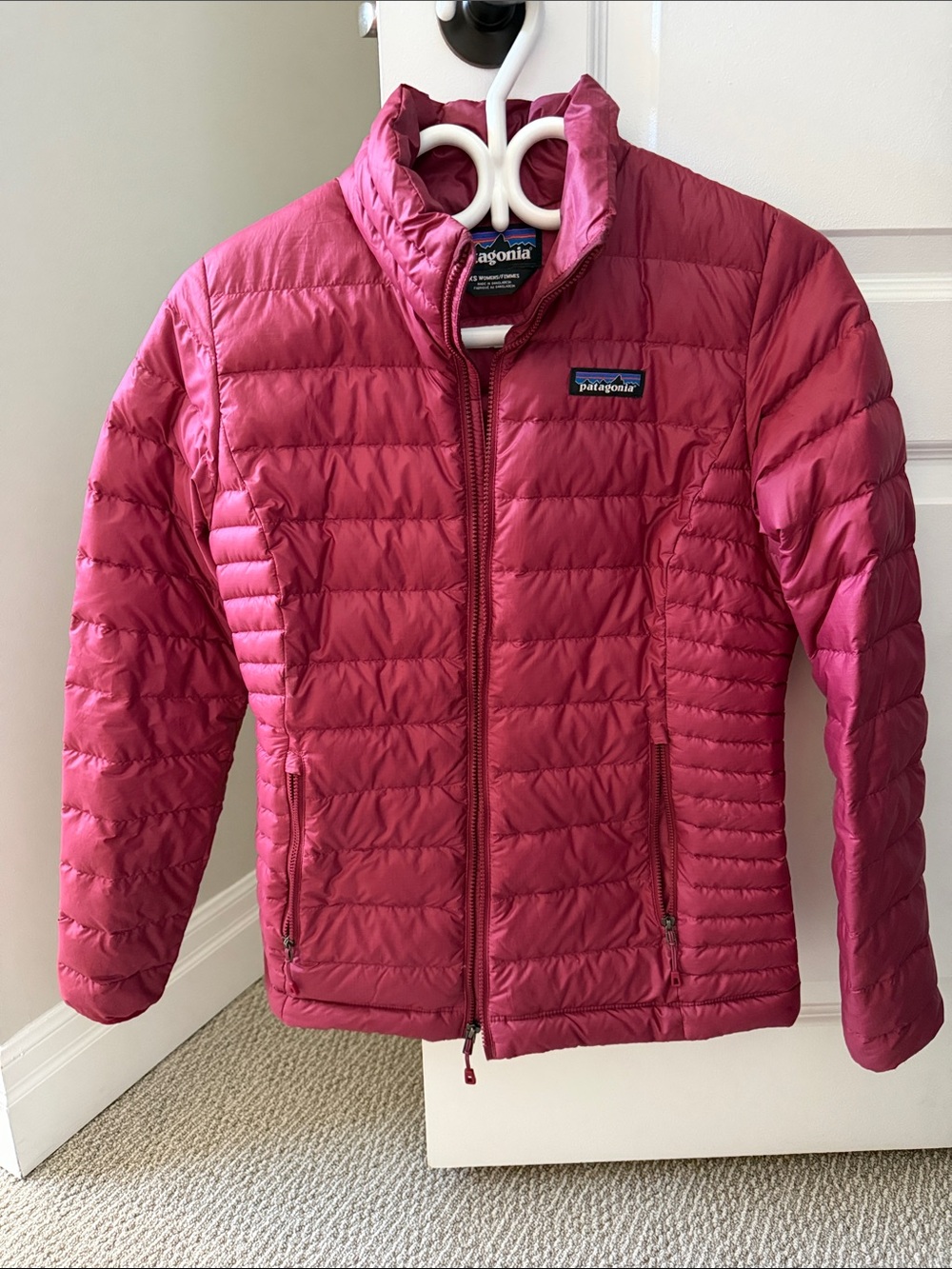 Patagonia Down Sweater Jacket- Women's Raspberry Pink